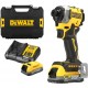 DeWALT DCF850E2T Aku rázový utahovák 1/4" (18V/208Nm/2x1,7Ah PowerStack) kufr Tstak