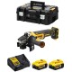 DeWALT DCG405P2 Aku úhlová bruska 125mm, XR (18V/2x5,0Ah) kufr Tstak