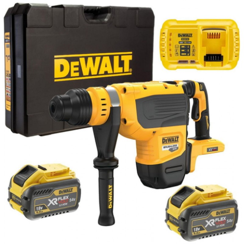 DeWALT DCH735X2 Aku kombinované kladivo SDS-Max XR FlexVolt (13,3J/54V/2x9,0Ah) kufr Tstak DeWALT DCH735X2 Aku kombinované kladivo SDS-Max XR FlexVolt (13,3J/54V/2x9,0Ah) kufr Tstak