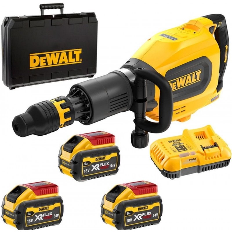DeWALT DCH911X3 Aku Demoliční kladivo SDS-Max FlexVolt (27J/54V/3x9,0Ah) kufr DeWALT DCH911X3 Aku Demoliční kladivo SDS-Max FlexVolt (27J/54V/3x9,0Ah) kufr