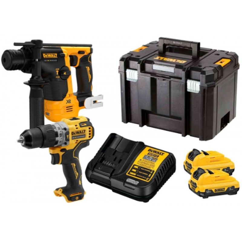 DeWALT DCK2102L2T Kombo sada (DCH072+DCD706 +DCB124+DCB115)Tstak