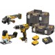 DeWALT DCK329P2T Aku sada nářadí (DCD796+DCG405+DCS335+18V/2x5,0Ah)2xTstak