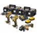 DeWALT DCK384P2T Aku sada nářadí (DCD796+DCF887+DCG405+18V/2x5,0Ah) 2xTstak