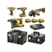 DeWALT DCK428P3T Aku sada nářadí (DCD796+DCH273+DCG405+DCF894+3x 18V/5,0Ah)2xTstak
