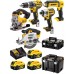 DeWALT DCK551P3T Aku kombo sada DCD796+DCF887+DCS391+DCS331+DCL050 (18V/3x5,0Ah)2xTstak