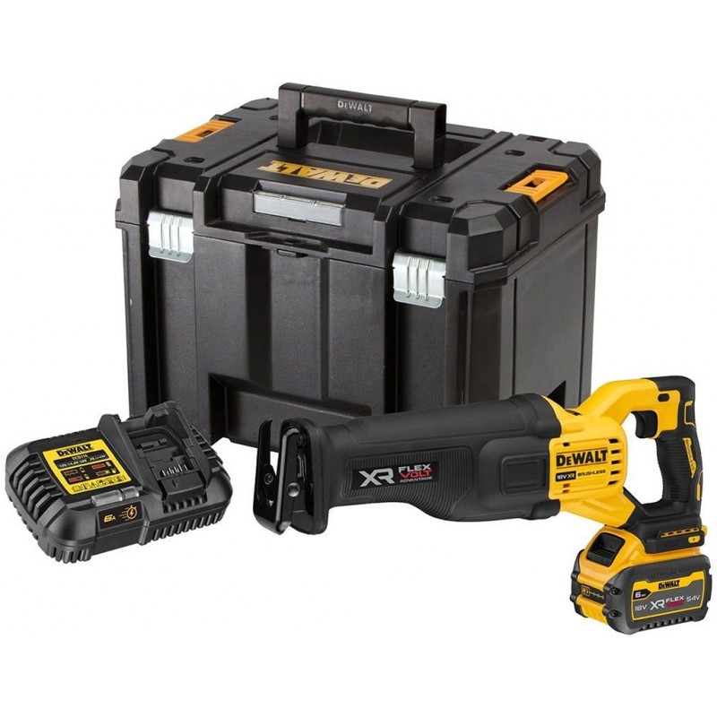 DeWALT DCS386T1 Aku mečová pila Advantage XR (18V/1x6,0 Ah) kufr Tstak DeWALT DCS386T1 Aku mečová pila Advantage XR (18V/1x6,0 Ah) kufr Tstak
