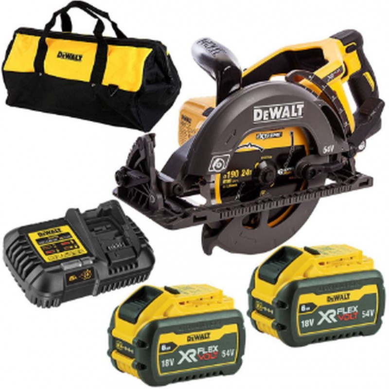 DeWALT DCS577T2 Aku kotoučová pila XR FlexVolt (190mm/54V/2x6,0Ah) Taška DeWALT DCS577T2 Aku kotoučová pila XR FlexVolt (190mm/54V/2x6,0Ah) Taška