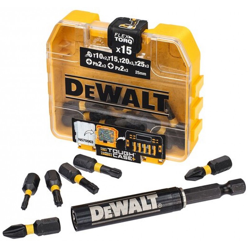 DeWALT DT70577T Sada šroubovacích bitů FLEXTORQ 16 ks DeWALT DT70577T Sada šroubovacích bitů FLEXTORQ 16 ks
