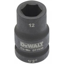 DeWALT DT7530 Extreme Impact Nástrčná hlavice 1/2“ krátká, 12 mm