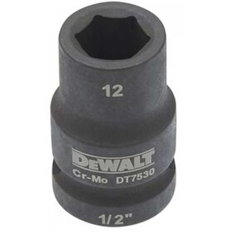DeWALT DT7530 Extreme Impact Nástrčná hlavice 1/2“ krátká, 12 mm