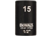 DeWALT DT7533 Nástrčná hlavice EXTREME IMPACT 1/2“ krátká, 15 mm