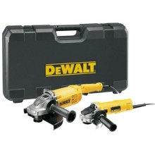 DeWALT DWE492TWIN2 Sada s DWE492 (230 mm) + DWE4157 (125 mm) úhlové brusky s kufry