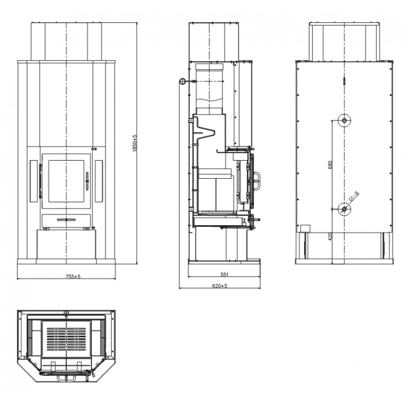 BITECH Diplomat krbová kamna