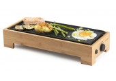 DOMO Bamboo Style Stolní elektrický gril Plancha (36x14cm/1000W) DO9270G