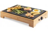 DOMO Bamboo Style Stolní elektrický gril Plancha (42x28cm/1800W) DO9271G