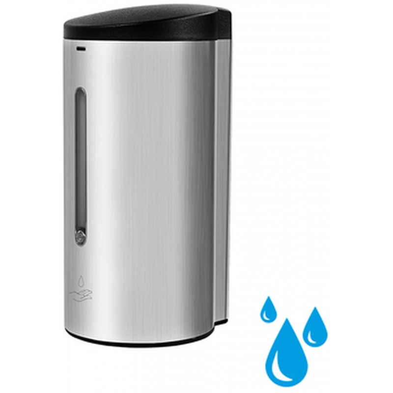 DONNER ROUND (Gel) Automatický dávkovač desinfekce nebo tekutého mýdla, stříbrná 8596220010421