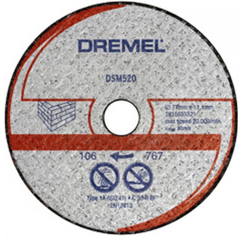 DREMEL DSM20 Řezný kotouč na zdivo 77 mm 2615S520JA
