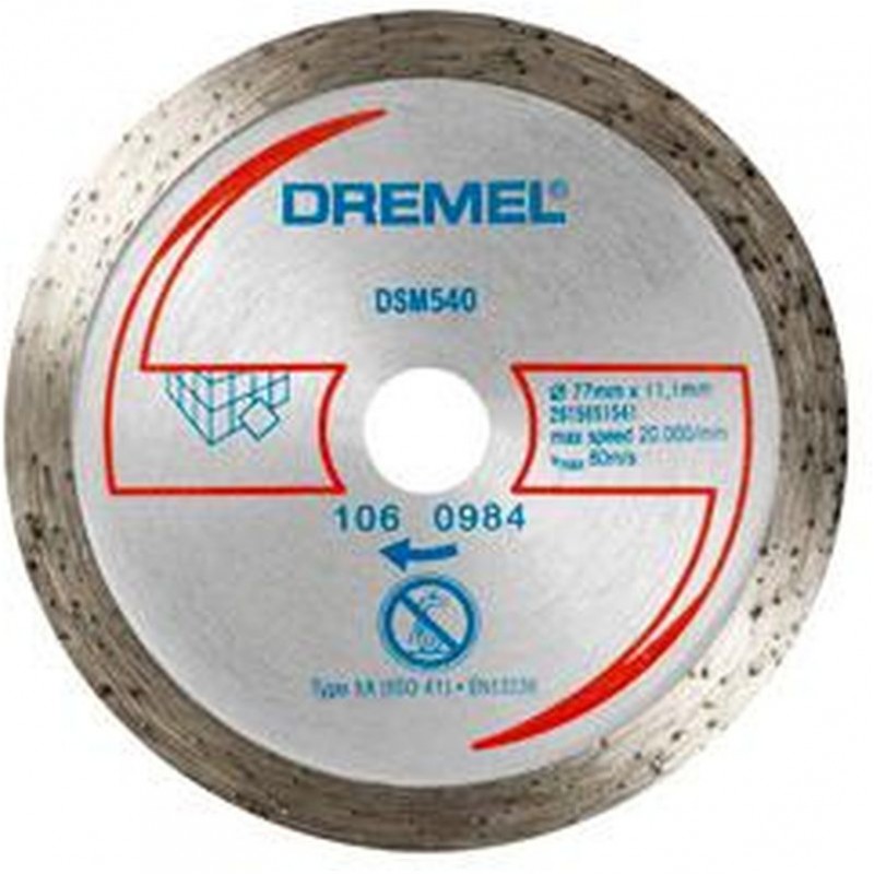 DREMEL DSM20 Diamantový řezný kotouč na dlaždice 77 mm 2615S540JA DREMEL DSM20 Diamantový řezný kotouč na dlaždice 77 mm 2615S540JA