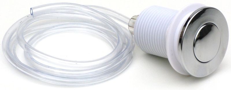 EcoMaster Komplet Pneu-tlačítko včetně hadičky, lesklý chrom 001010211