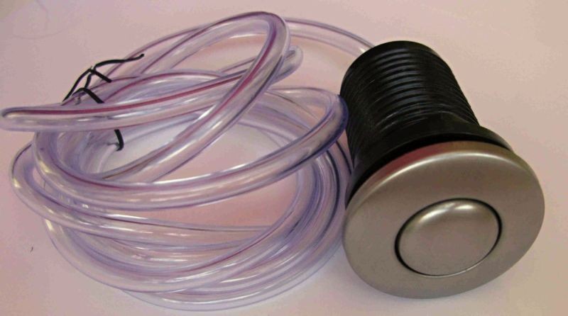 EcoMaster Komplet Pneu-tlačítko včetně hadičky, nerez matný 001010256