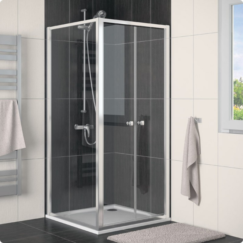 RONAL ECOF ECO-Line boční stěna, 70cm, bílá/čiré sklo ECOF07000407