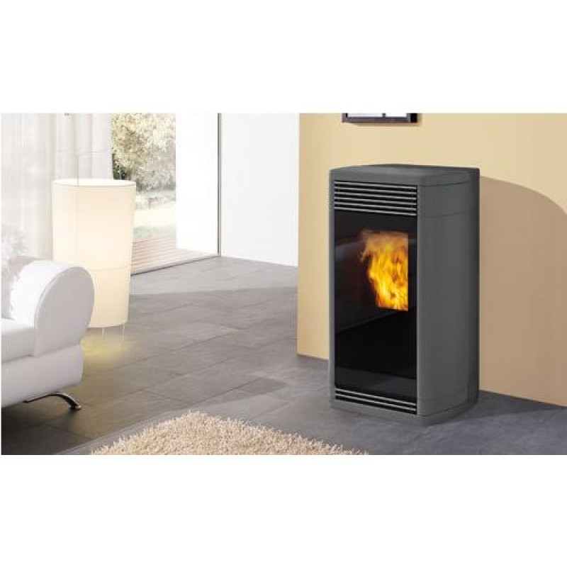 EDILKAMIN IDROFLEXA krbová kamna na pelety s výměníkem, šedé 667980