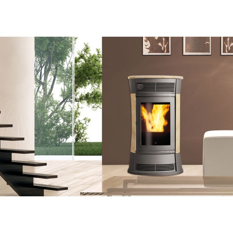 EDILKAMIN CAMEO teplovodní kamna na pelety, 15kW, pískovec 751160 EDILKAMIN CAMEO teplovodní kamna na pelety, 15kW, pískovec 751160