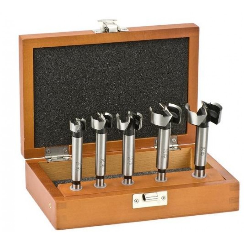 Einhell Forstner KWB sukovník na vrtání do dřeva 5 ks v dřevěné krabičce 706000