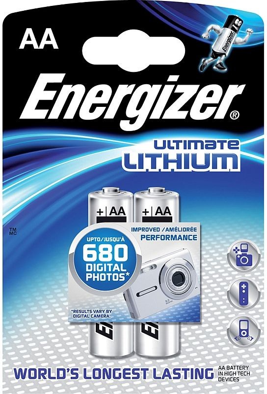 ENERGIZER Alkalické tužkové baterie Ultimate Lithium FR6/2 2xAA 35032911