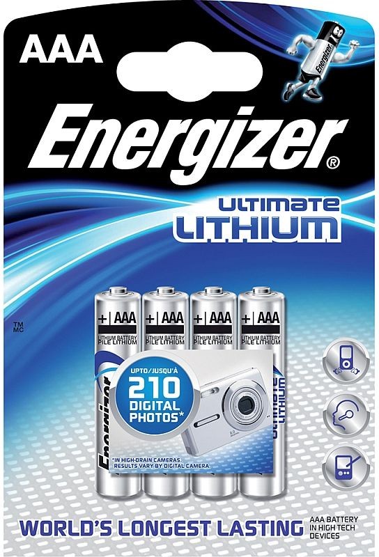 Baterie Energizer Ultimate Lithium AAA 4ks FR03/4 4xAAA 35035751 Baterie Energizer Ultimate Lithium AAA 4ks FR03/4 4xAAA 35035751