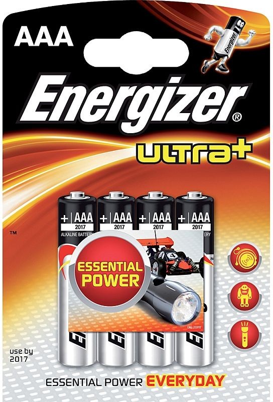 ENERGIZER Alkalické tužkové baterie Ultra+ LR03/4 4xAAA 35035757