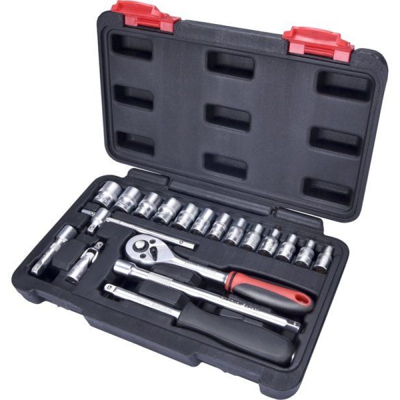 EXTOL PREMIUM hlavice nástrčné, sada 19ks, 1/4" 8818309 EXTOL PREMIUM hlavice nástrčné, sada 19ks, 1/4" 8818309