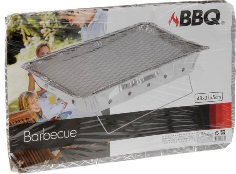 EXCELLENT Gril jednorázový s uhlím 48 x 31cm KO-FB3100100