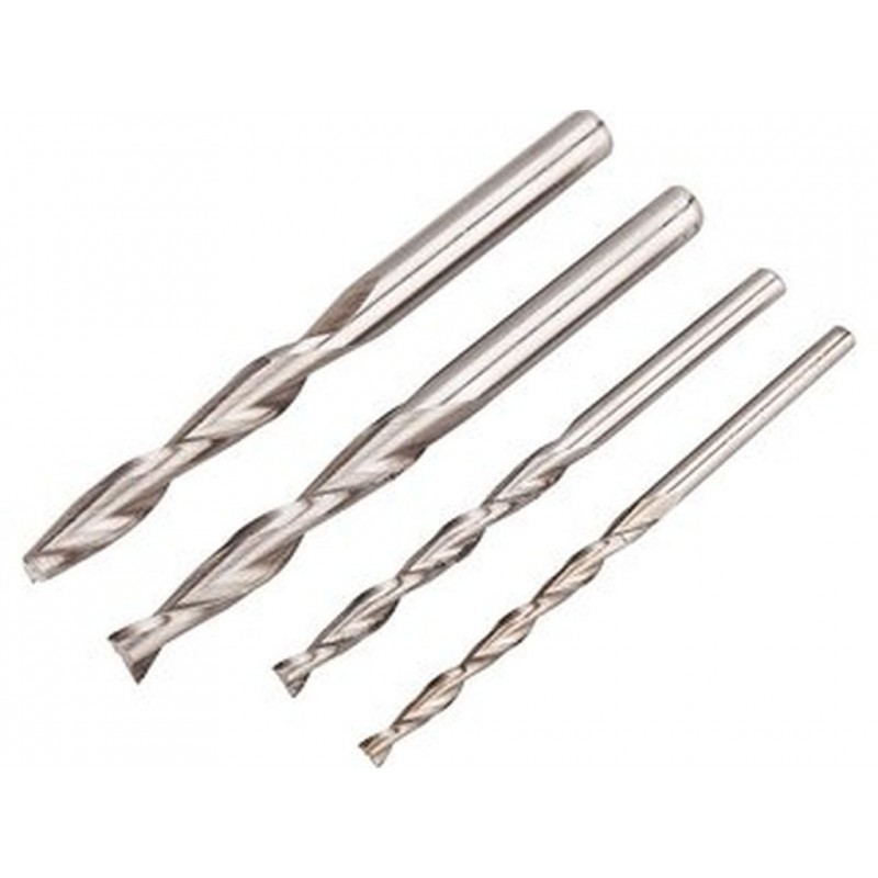 EXTOL CRAFT frézy stopkové, sada 4 ks, 3,2-4-6-6,3 mm 408010B