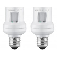 EXTOL LIGHT objímka na žárovku dálkově ovládaná 2ks max. 60W E27 43810