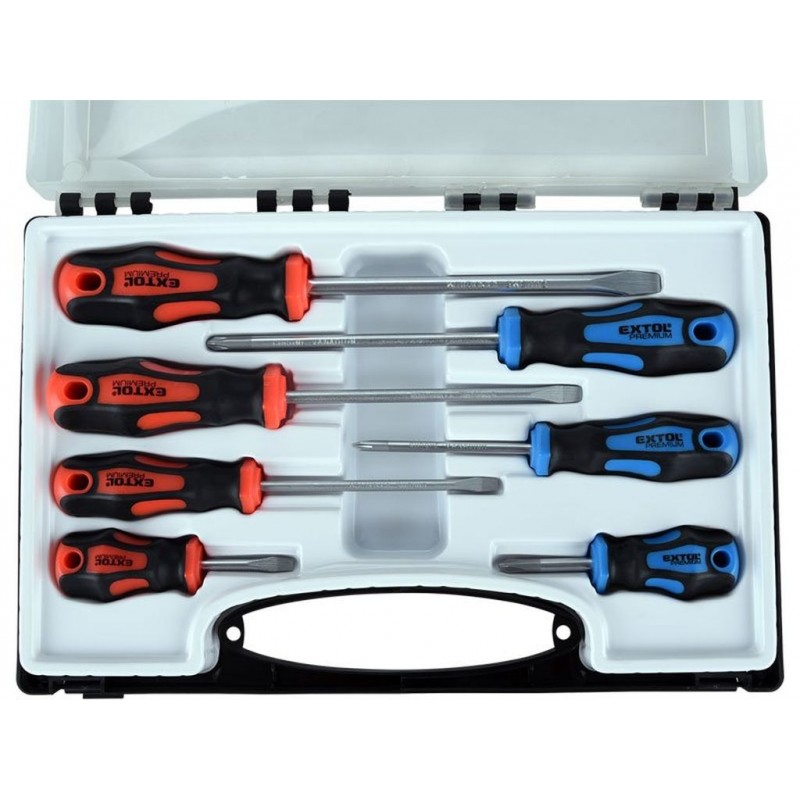 EXTOL PREMIUM šroubováky sada 7ks, CrV 8819257