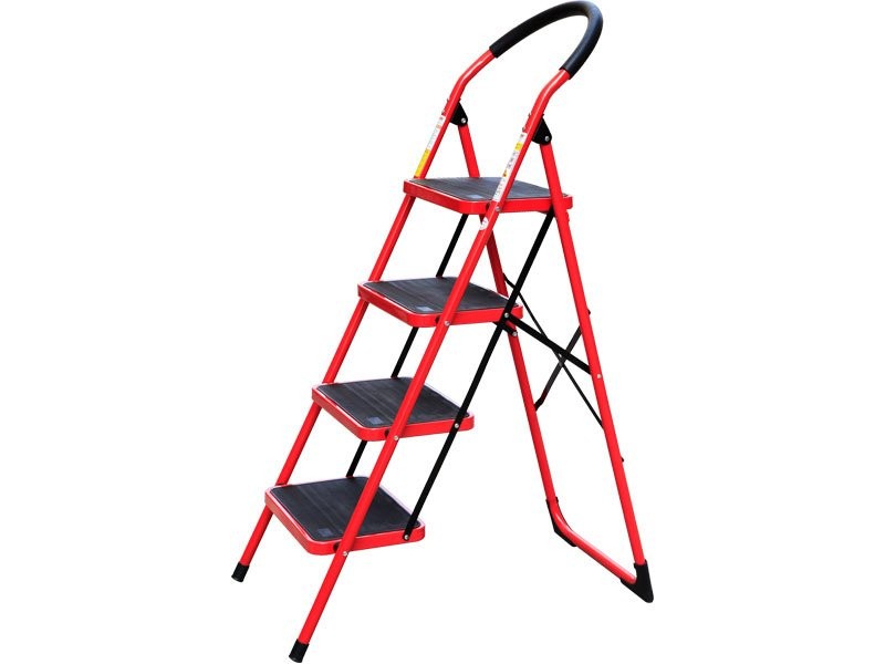 EXTOL PREMIUM schůdky skládací ocelové, 4 stupně 8849032