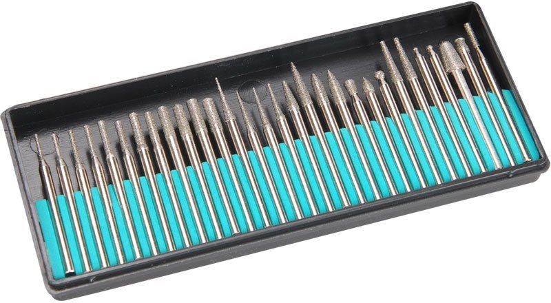 EXTOL CRAFT diamantová brusná tělíska, sada 30ks 73420