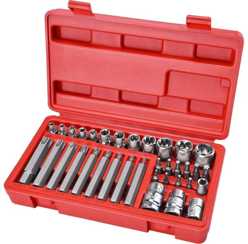 EXTOL PREMIUM Hlavice a hroty TORX, sada 35 ks 8818211 EXTOL PREMIUM Hlavice a hroty TORX, sada 35 ks 8818211
