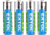 EXTOL ENERGY baterie zink-chloridové, 4ks, 1,5V AAA (LR03) 42000