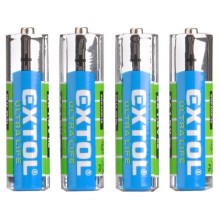 EXTOL ENERGY baterie zink-chloridové, 4ks, 1,5V AAA (LR03) 42000