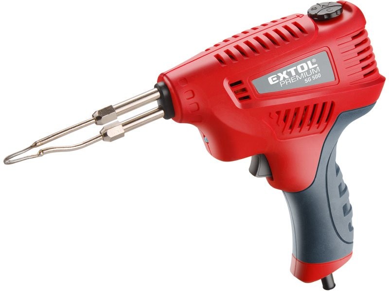 EXTOL PREMIUM pistole pájecí s regulací teploty, transformátorová, 200W 8894510