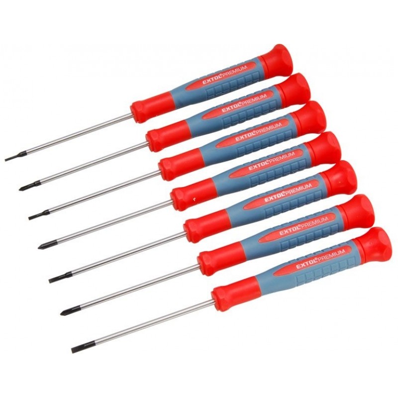 EXTOL PREMIUM šroubováky hodinářské, sada 7ks 8819180