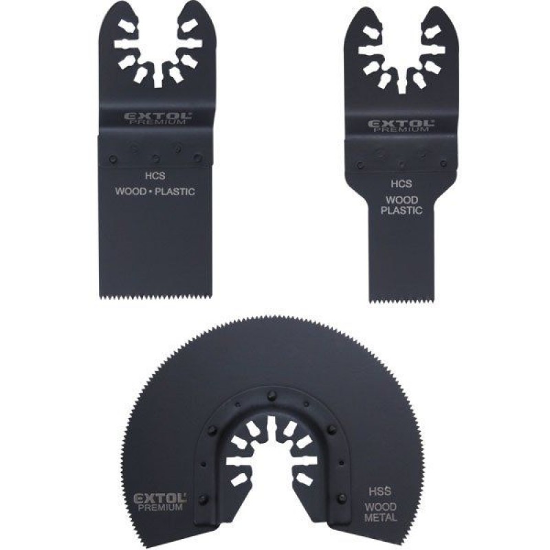 EXTOL PREMIUM nářadí multifunkční, sada 3ks, na dřevo 8803823