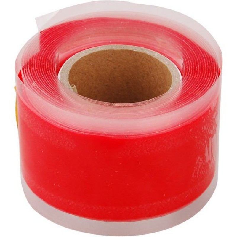 EXTOL PREMIUM páska silikonová samofixační, 25mm x 3,3m, červená barva 8856200