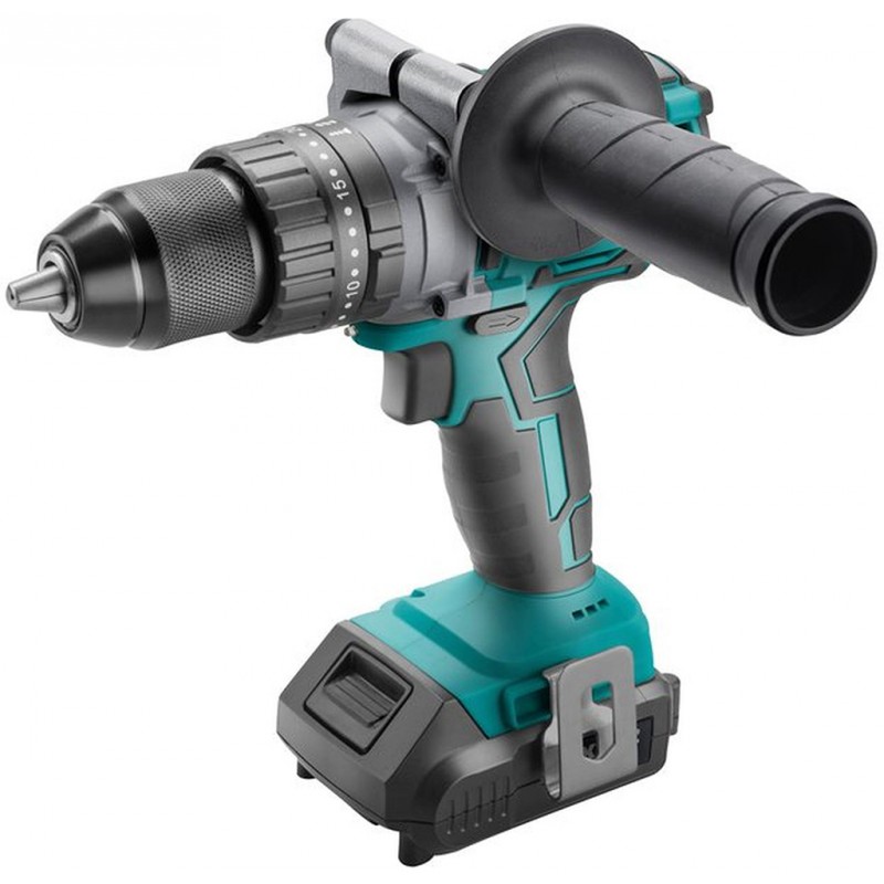 EXTOL INDUSTRIAL Aku vrtací šroubovák s příklepem SHARE20V, BRUSHLESS, 20V Li-ion, 2000mAh 8791800