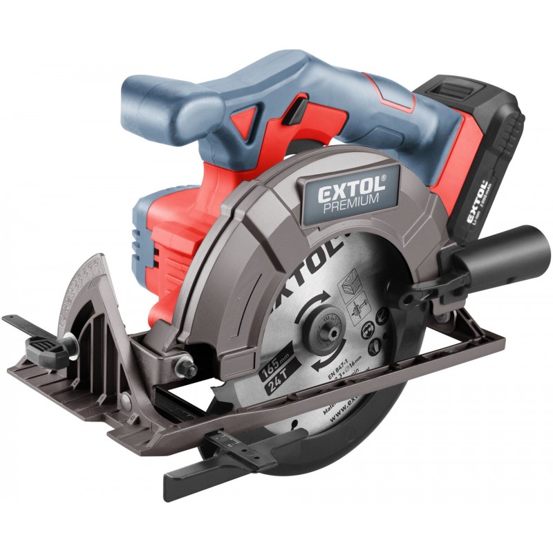 EXTOL PREMIUM pila kotoučová aku SHARE20V, 165mm, 20V Li-ion, 2000mAh 8891822 EXTOL PREMIUM pila kotoučová aku SHARE20V, 165mm, 20V Li-ion, 2000mAh 8891822