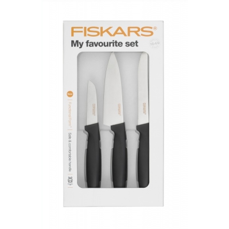 Fiskars Functional Form sada 3 oblíbených nožů 1014199 Fiskars Functional Form sada 3 oblíbených nožů 1014199