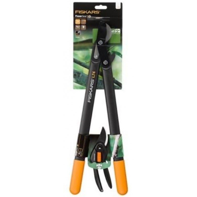 Fiskars Set PowerGear L74 Nůžky pákové převodové + Nůžky SingleStep P26 100499