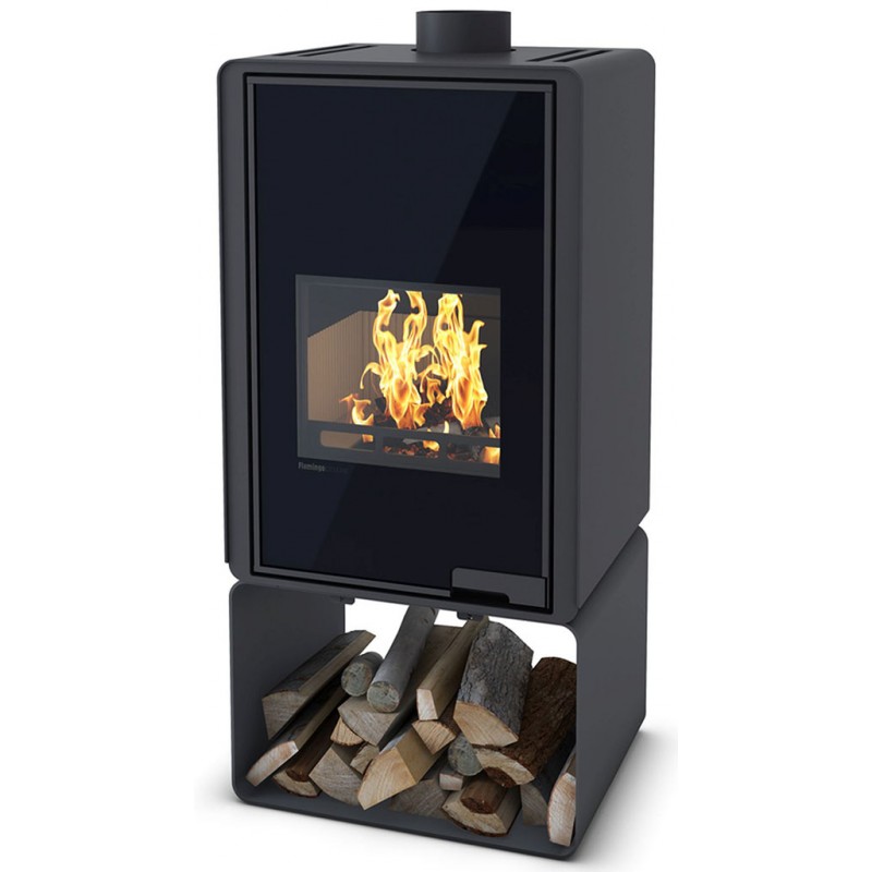 HS FLAMINGO DELUXE ® PENTAI Krbová kamna 9kW, černá HSF42-020